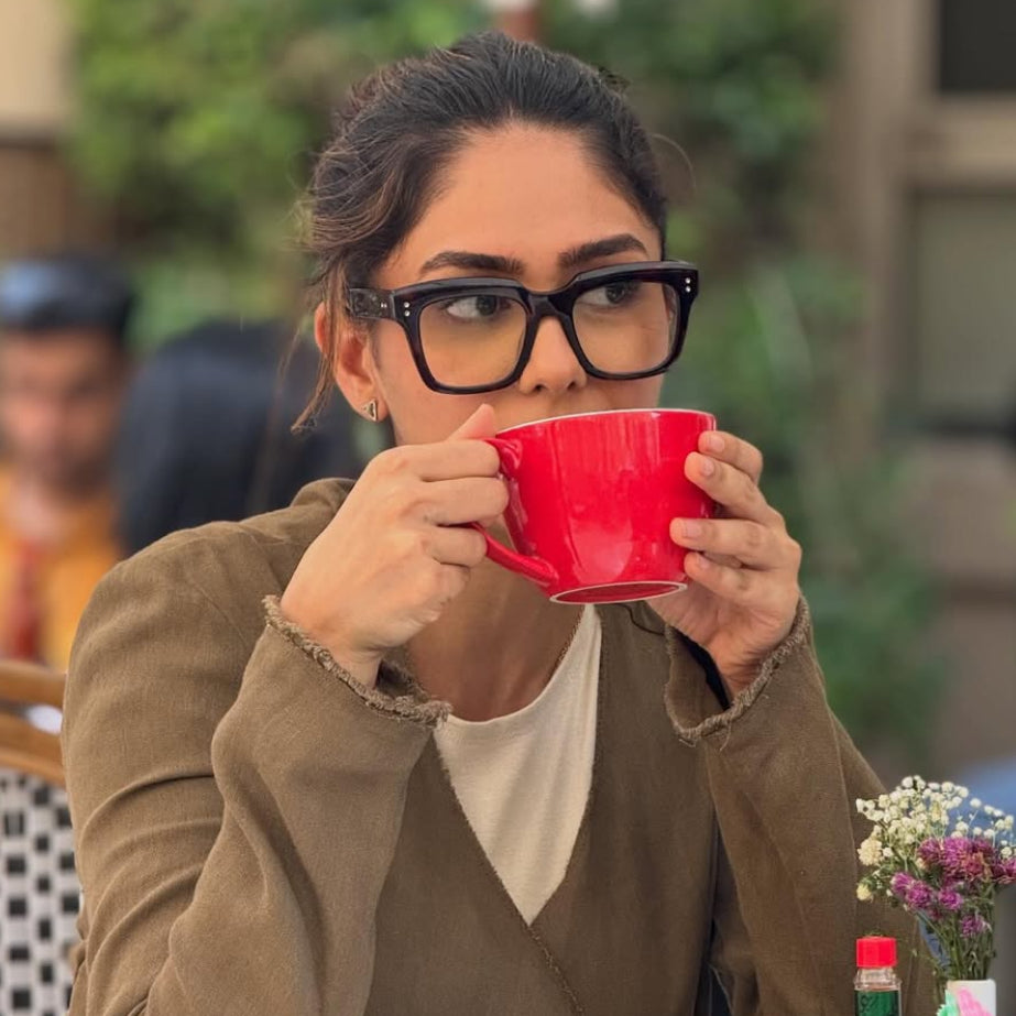 MRUNAL THAKUR WEARING LUCA IN TORTOISE
