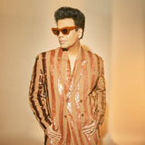 KARAN JOHAR WEARING TERESA IN CARAMEL/BROWN