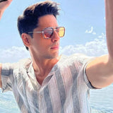 SIDHARTH MALHOTRA WEARING GENTLEMAN SUN IN TORTOISE-LIGHT BROWN